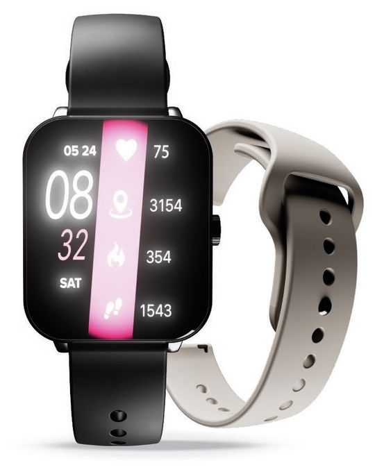Digital Smartwatch Rechteckig IP67 168 h  ION Pro Square (Schwarz) 