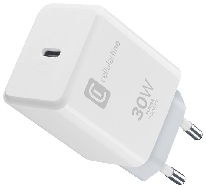 LADEKIT LADEGERÄT + KABEL 30 W SCHNELLLADUNG USB-C ANSCHLUSS WEISS FÜR APPLE GERÄTE 
