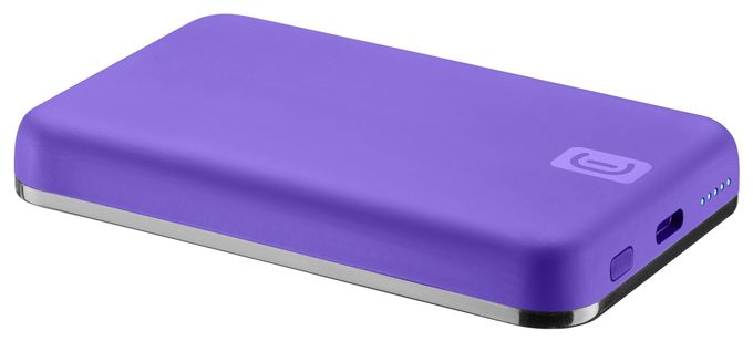 5000 mAh Powerbank USB Typ-C Kabelloses Laden  Magsafe (Violett) 