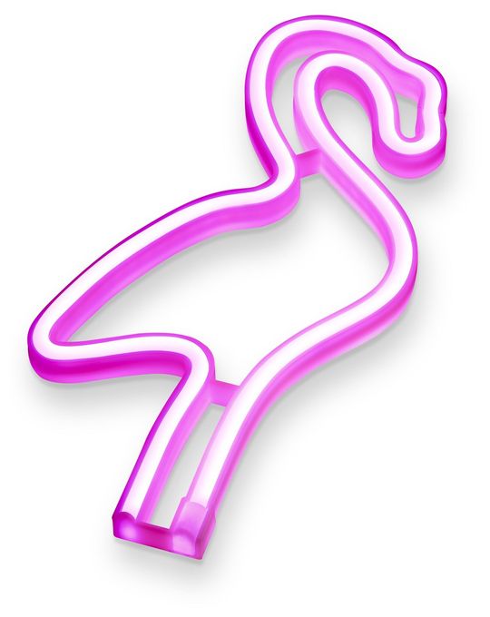 LED Pink USB Neon Wall Light Flamingo 
