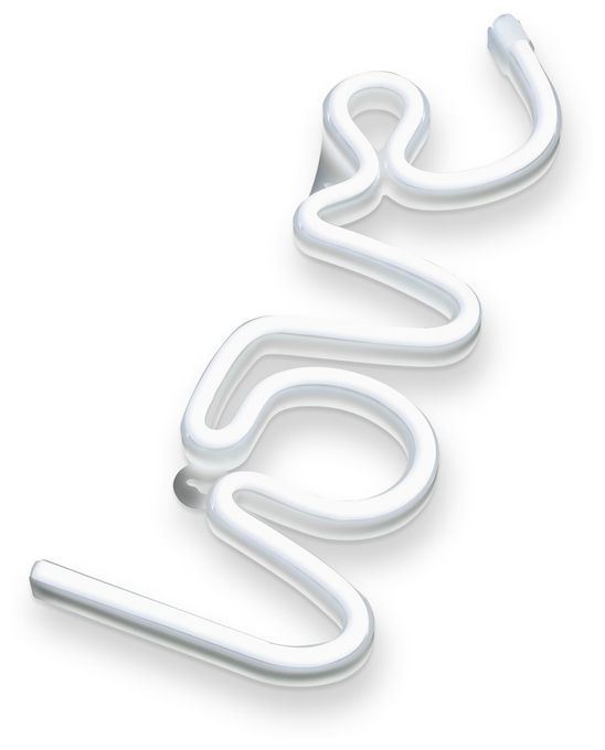 LED Weiß USB Neon Wall Light Love 