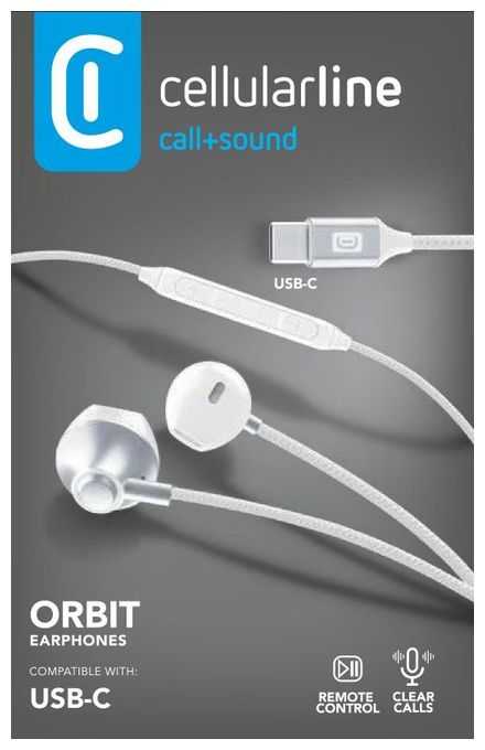 In-Ear Kopfhörer Kabelgebunden USB Typ-C  Orbit (Weiß) 