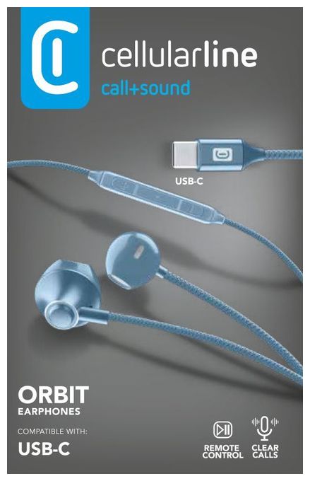 In-Ear Kopfhörer Kabelgebunden USB Typ-C  Orbit (Blau) 