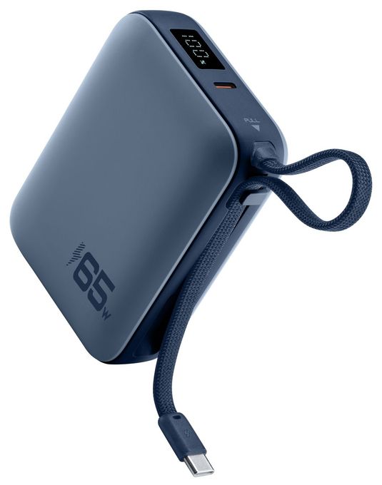 POWER BANK POCKET 20000 mAh 65W USB-C ANSCHLUSS BLAU 