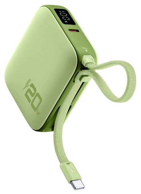 POWER BANK POCKET 10000 mAh 20W PORT USB-C GRÜN 