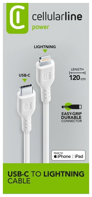 Lightning auf USB C bis 30 W 1,2 m  Power Cable (Weiß) 