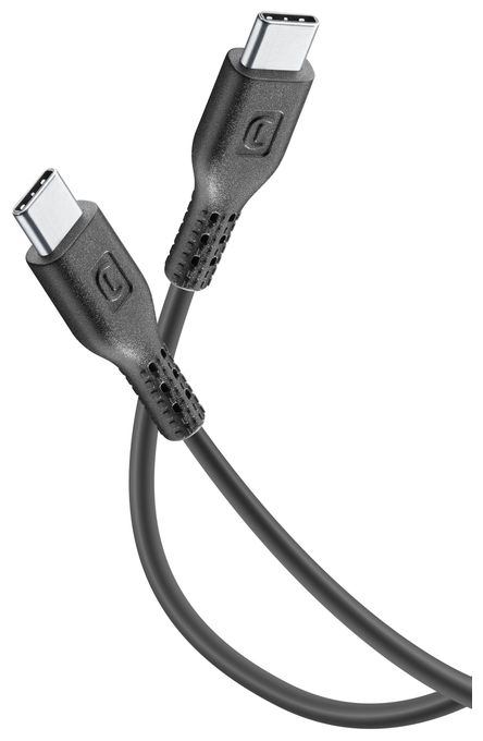 Stecker USB C auf USB C bis 60 W 1,2 m  Power Cable (Schwarz) 