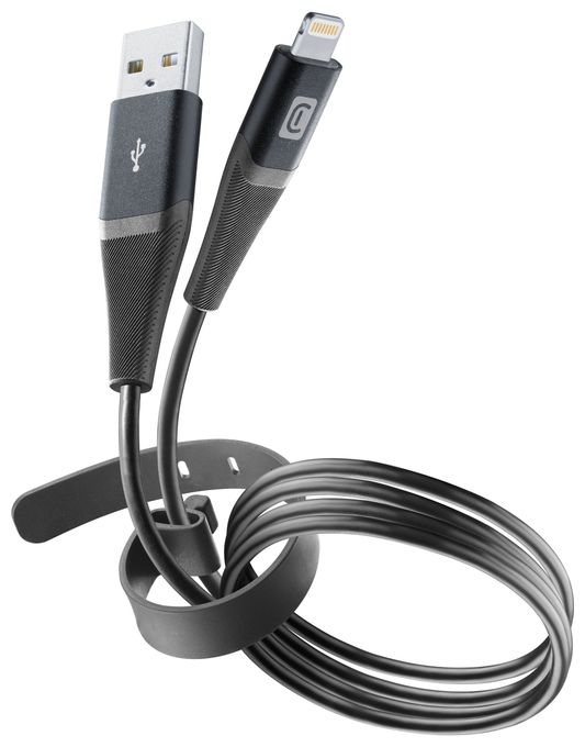 Stecker Lightning auf USB A 1,2 m  Pro+ Data Cable (Schwarz) 