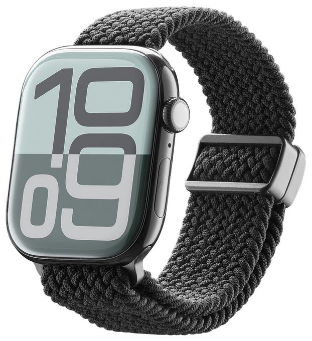 Armband 8 mm Watch 38/40/41/42 (SER.10) mm  Soft Band (Schwarz) 