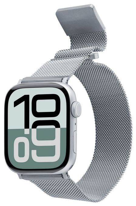 Armband 3 mm Apple Watch 38/40/41 mm  Steel Band (Silber) 