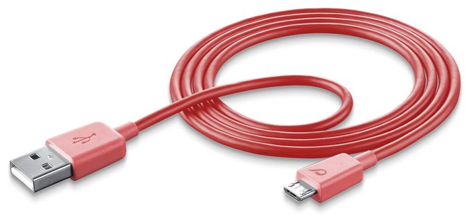Stecker USB A auf Micro-USB B 1 m  Stylecolor Cable (Pink) 