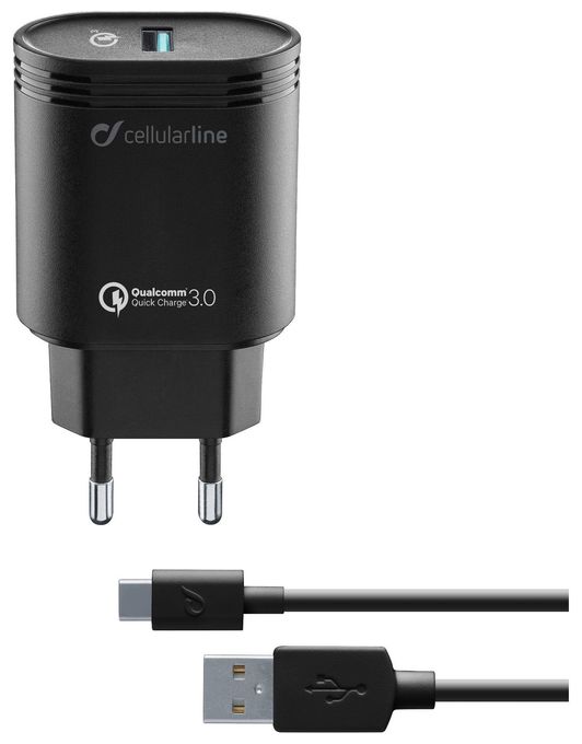 USB Charger Kit 18W - USB-C - Huawei, Xiaomi, Wiko, Asus and other smartphone 