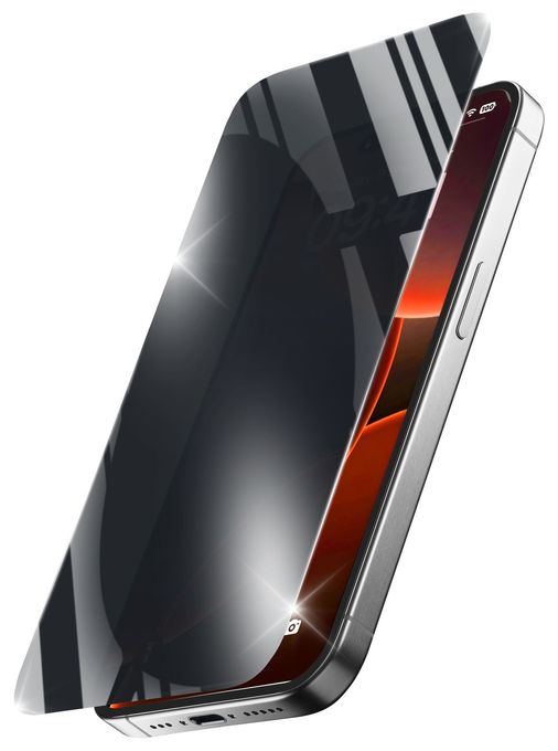 Datenschutz-Bildschirmschutz " Privacy " gehärtetes Glas für  Apple iPhone 16 Pro Max Fallbeständig, Schlagfest, Kratzresistent Xtreme Glass Privacy 