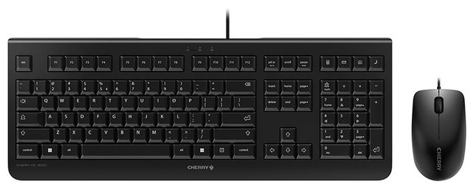 Universal Tastatur USB  DC2000 (Schwarz) 