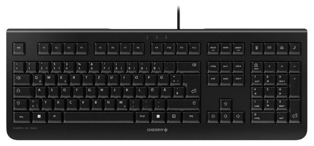 Universal Tastatur USB  KC1000 (Schwarz) 