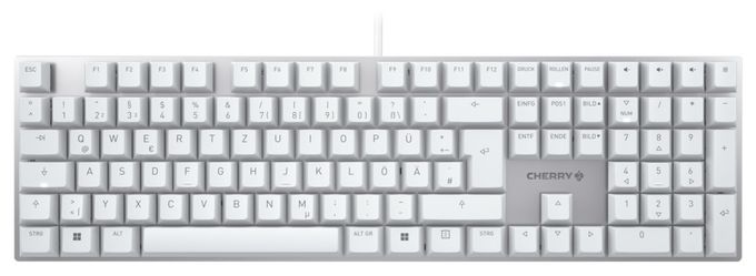 Universal Tastatur USB  KC200 MX (Silber, Weiß) 