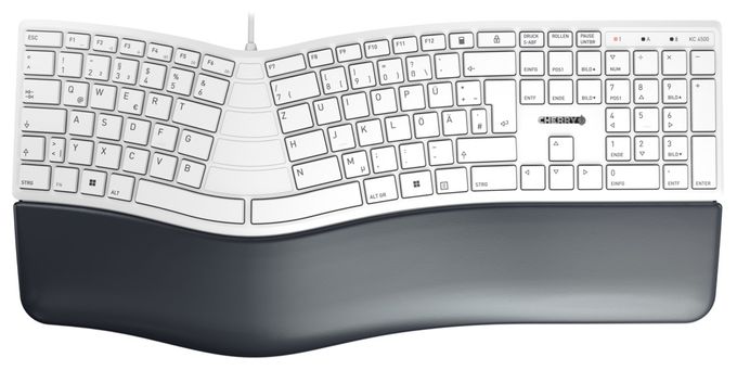 Universal Tastatur USB  KC4500 Ergo (Weiß) 