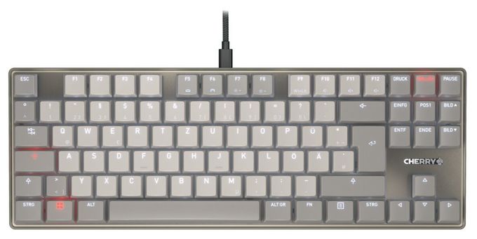 Heimbüro Tastatur USB  KC500MX LP TKL (Grau) 