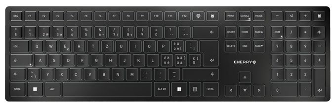 Universal Tastatur RF Wireless + Bluetooth 2.4 - 2.4835 GHz  KW9100 Slim (Schwarz) 