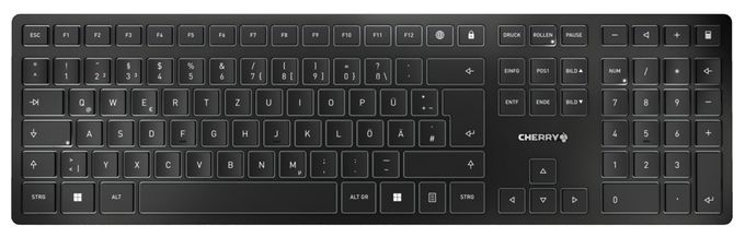 Universal Tastatur RF Wireless + Bluetooth 2.4 - 2.4835 GHz  KW9100 Slim (Schwarz) 