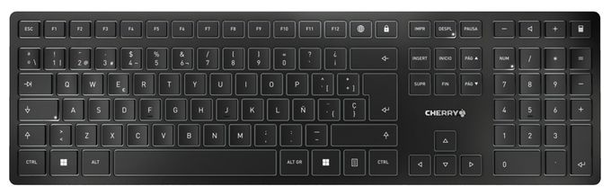 Universal Tastatur RF Wireless + Bluetooth 2.4 - 2.4835 GHz  KW9100 Slim (Schwarz) 