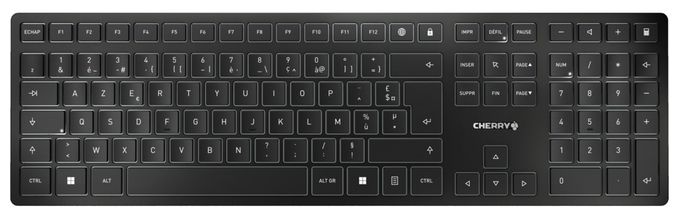 Universal Tastatur RF Wireless + Bluetooth 2.4 - 2.4835 GHz  KW9100 Slim (Schwarz) 