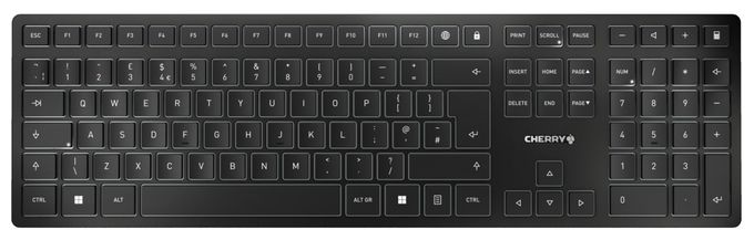 Universal Tastatur RF Wireless + Bluetooth 2.4 - 2.4835 GHz  KW9100 Slim (Schwarz) 