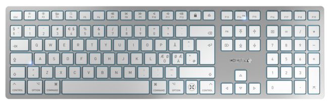Universal Tastatur USB + Bluetooth  KW9100 Slim Mac (Silber) 