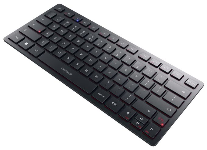 Universal Tastatur QWERTY USB + RF Wireless + Bluetooth  KW9200 Mini (Schwarz) 