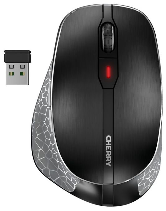 3000 DPI Maus Optisch  MW8C Ergo (Schwarz, Grau) 
