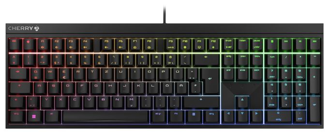 RGB-LED Gaming Tastatur USB  MX2.0S RGB (Schwarz) 