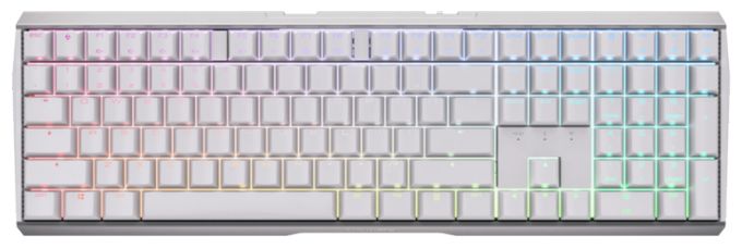 RGB-LED Gaming Tastatur RF Wireless + Bluetooth 2.4 GHz  MX3.0S Wireless (Weiß) 