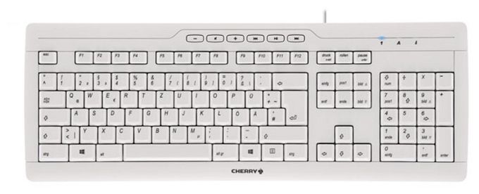 Büro Tastatur USB  Stream 3.0 (Grau) 
