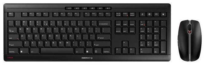 Büro Tastatur RF Wireless 2.400 - 2.4835 GHz  Stream Desktop (Schwarz) 
