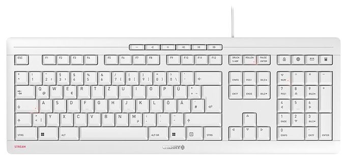 Büro Tastatur USB  Stream Keyboard (Weiß) 