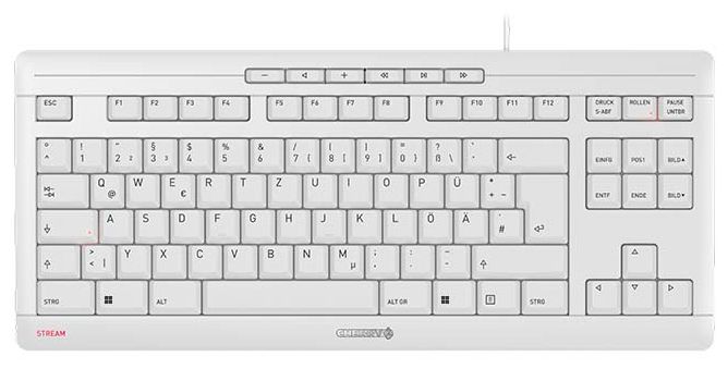 Universal Tastatur USB  Stream TKL (Weiß) 