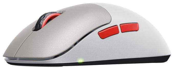 26000 DPI Gaming Maus Optisch  Xtrfy M8 Wireless (Beige, Rot) 