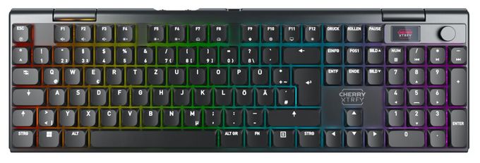 RGB-LED Gaming Tastatur USB + RF Wireless + Bluetooth 2.4 GHz  MX10.1 Wireless (Schwarz) 