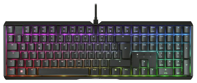 RGB-LED Gaming Tastatur USB  MX3.1 (Schwarz) 