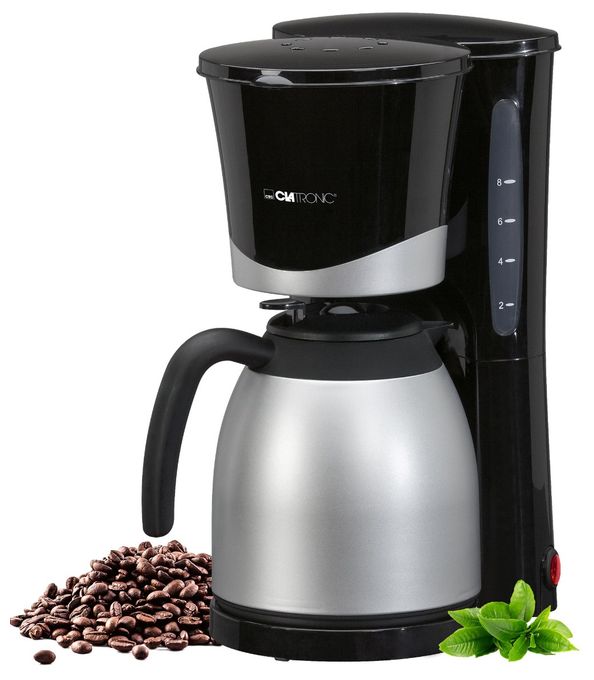 10 Tassen Thermo Filterkaffeemaschine  KA3327 (Schwarz, Edelstahl) 
