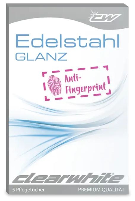 Edelstahlglanz, 5 Tücher 