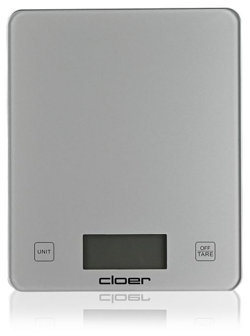 Elektronische Küchenwaage bis 10 kg Genauigkeit 5 g  6878 (Silber) 