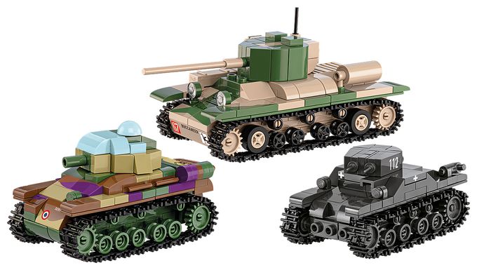 Renault R35 - Valentine IX - Panzer I 