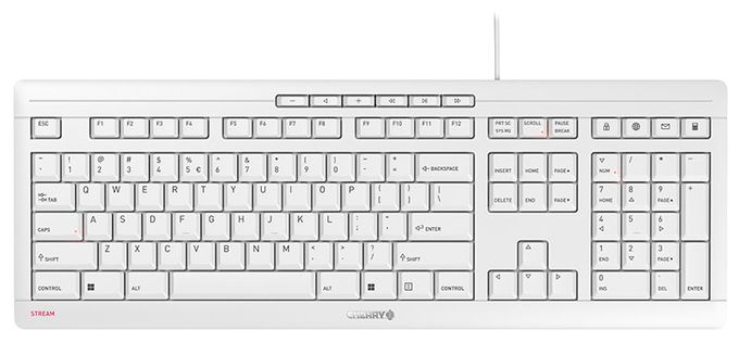 Büro Tastatur USB  Stream (Weiß) 