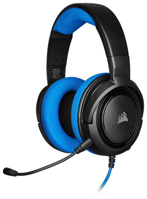 HS35 Ohraufliegender Kopfhörer Kabelgebunden (Schwarz, Blau) 