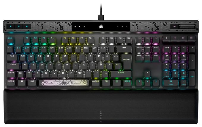 RGB-LED Gaming Tastatur USB  K70 Max (Schwarz) 