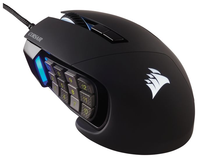18000 DPI Gaming Maus Optisch  Scimitar RGB Elite (Schwarz) 