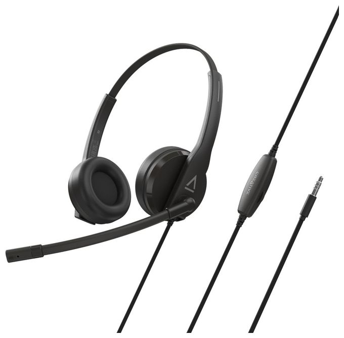 Ohraufliegender Kopfhörer Kabelgebunden USB Typ-A  HS-230 (Schwarz) 