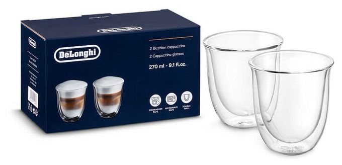  DLSC311 Cappuccino Doppelwandige Thermogläser (Transparent) 