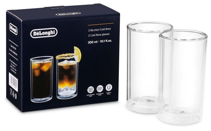  DLSC325 Cold Brew Doppelwandige Thermogläser 300 ml (Transparent) 